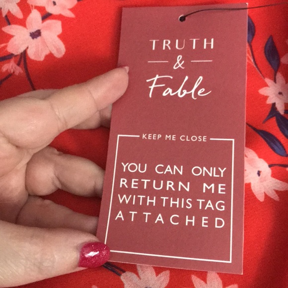 Truth & Fable Sheer Sleeve Tunic Dress - Picture 5 of 7